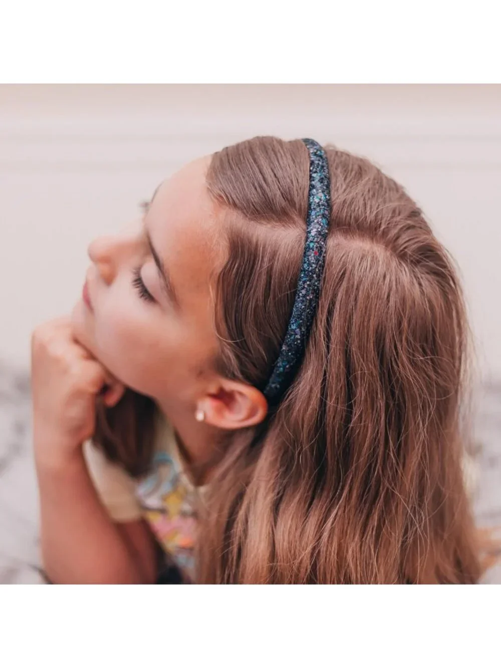 6 Colorful Glitter Headbands for Girls - Toddler Hair Accessories & Gifts